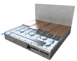 Magnum Watergedragen Vloerverwarming met droogbouw isolatieplaten